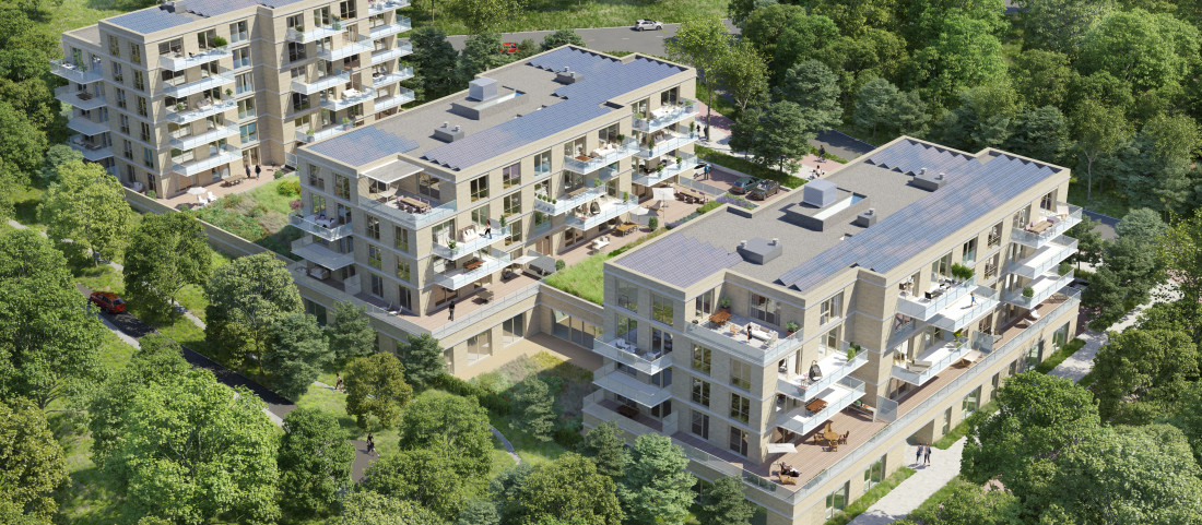 Wooncomplex Zuiderduinen past op natuurlijk wijze in omgeving.