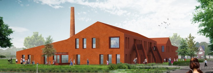 Startsein bouw kindcentrum Vosholen