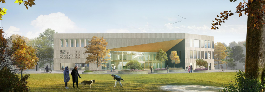 Atelier PRO maakt schetsontwerp voor gemeentehuis Voorst
