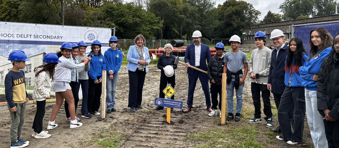 Ground-breaking ceremony for International School Delft