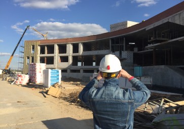 Bouwvoortgang Letovo school in Moskou