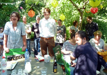 Back garden barbecue