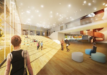 Atelier PRO en WW+ Architektur winnen 2e prijs voor school in Frankfurt am Main