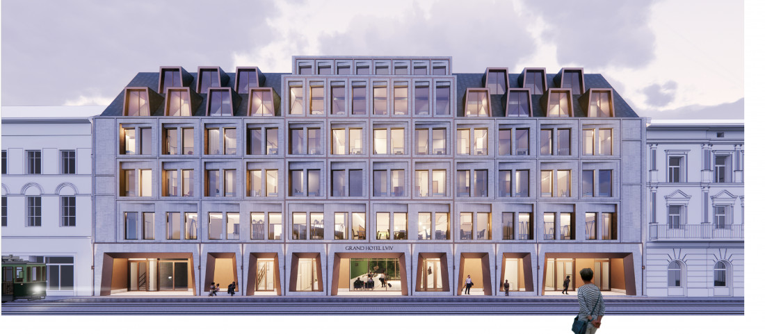 Grand Hotel Lviv and shopping centre